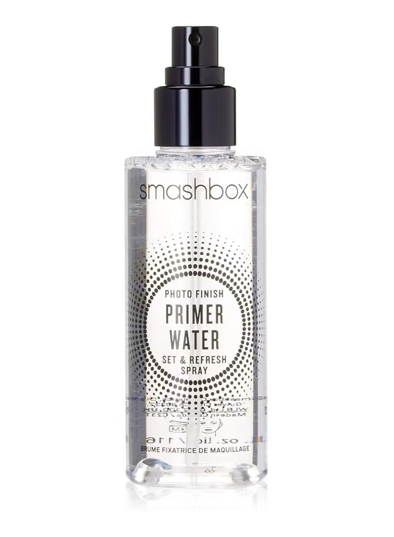 Smashbox Photo Finish Primer Water – Lightweight Hydrating Face Primer Spray, Refreshes & Preps Skin for Makeup, 3.9 oz - Image 1